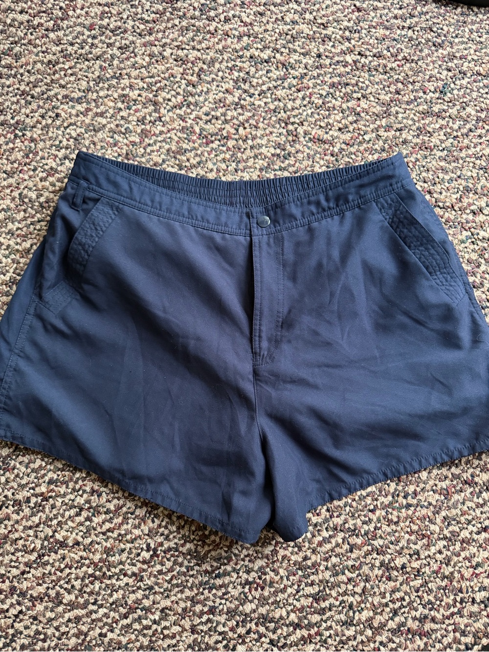 Croft and Barrow Dark Navy Athletic Shorts with Elastic Waist